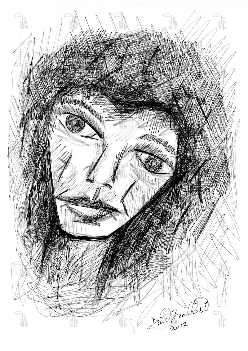 Scribble Face 2 - Pen on paper - 297mm x 197mm