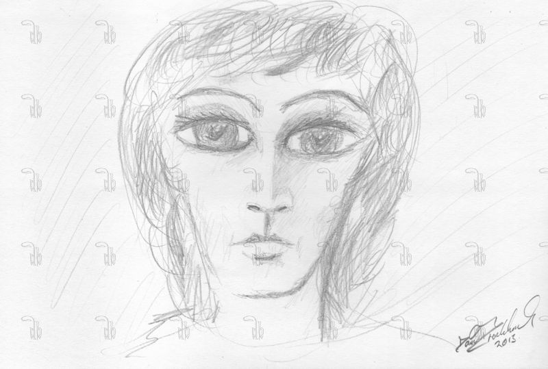 Face 18 - pencil on paper - 195mm x 295mm