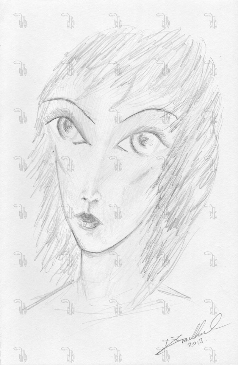 Face 19 - pencil on paper - 195mm x 295mm