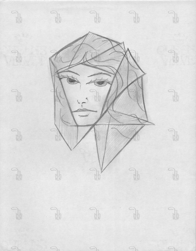 Face 9 - pencil on paper - 178 x 224mm