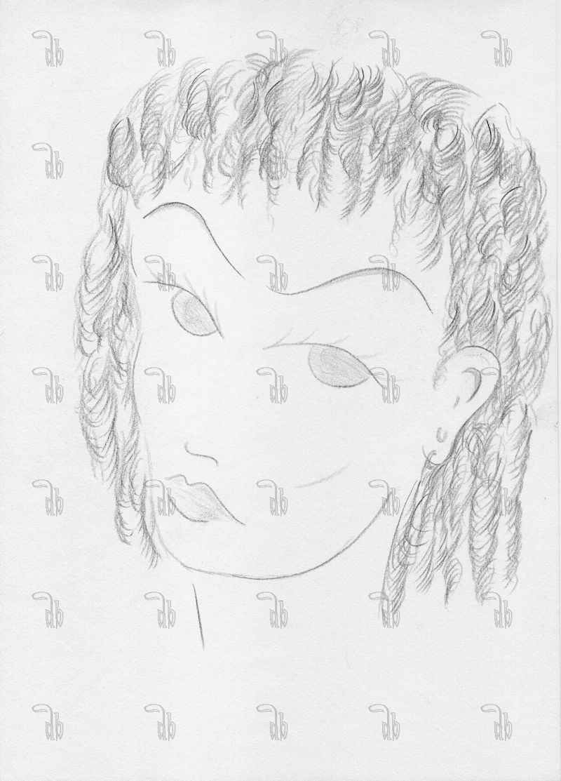 face 4 pencil on paper A5