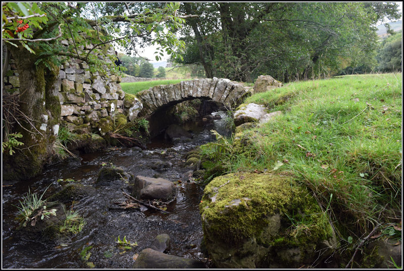 Old stone footbridge