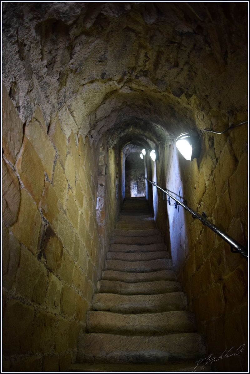 Castle tower stairway